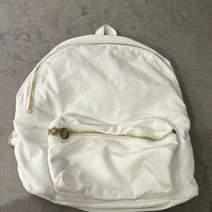 Authentic white And gold Stoney clover lane backpack